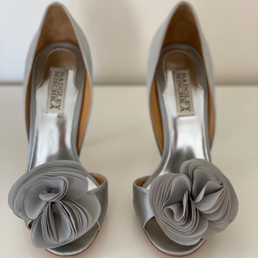 Badgley Mischka Randall Heel (Silver)